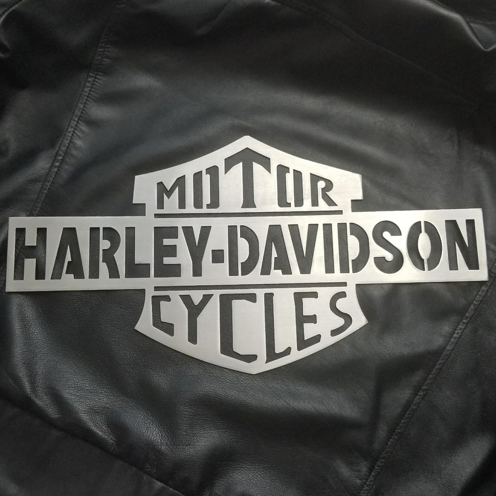Harley Davidson Stainless Steel Sign